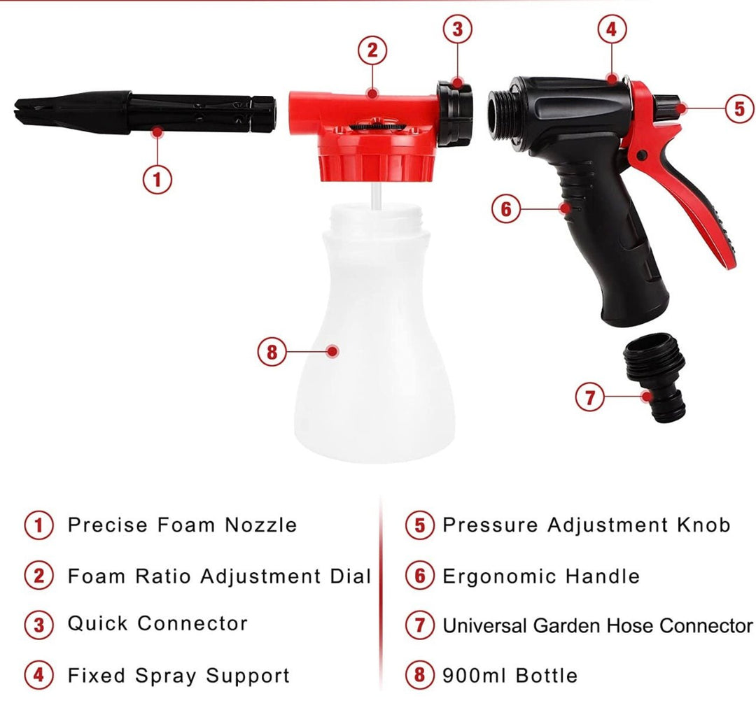 Foam Cannon for Hose Fitment - Boks